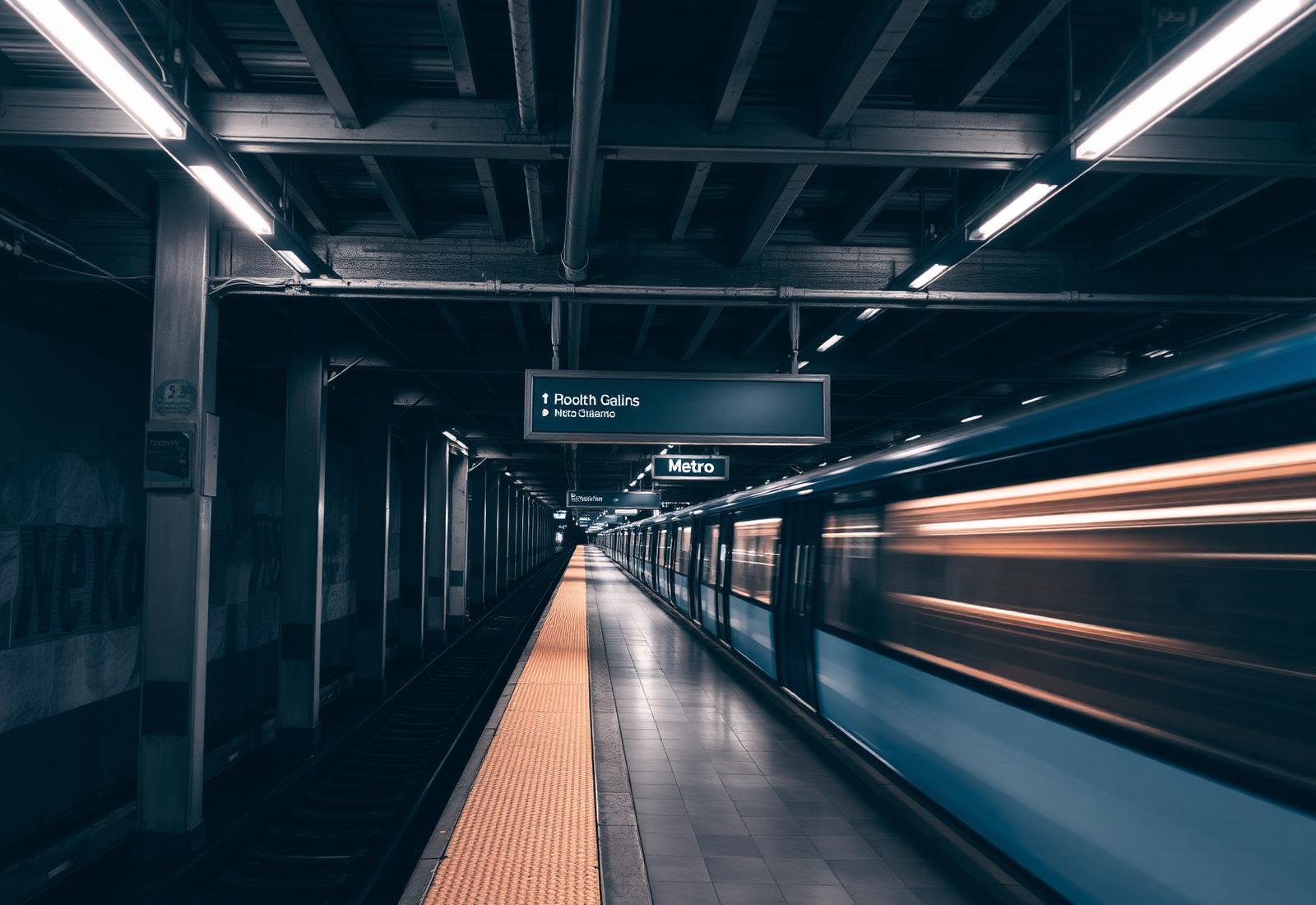 Underground Metro Platform